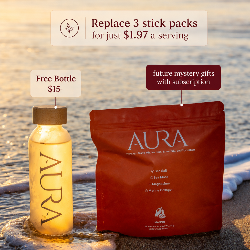 Ocean Aura / Sea moss, marine collagen and ocean mineral powder